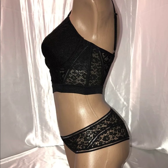 VS very sexy lined plunge Longline Bra & Panty set - Picture 3 of 3